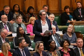 Kate Osborne in the Houses of Parliament.