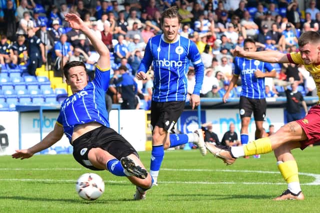 Action from South Shields' 1-0 defeat at Chester (photo Kevin Wilson)