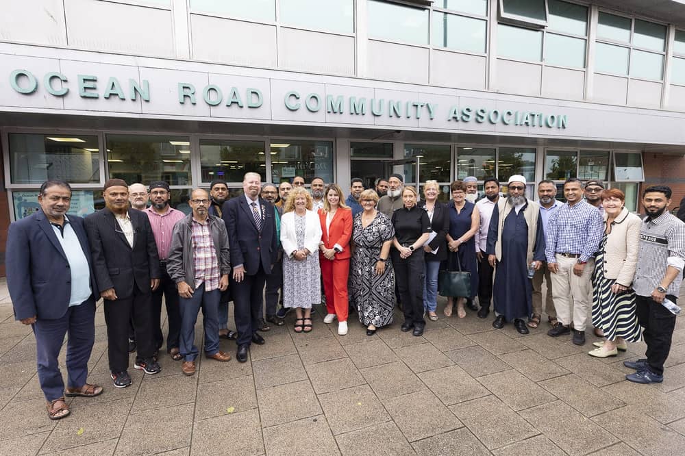 North East Mayor Kim McGuinness with community leaders in South Tyneside following public disorder in August.
