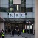 The BBC logo is seen at BBC Broadcasting House. Picture: Leon Neal/Getty Images