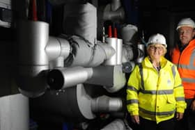 Cllr Tracey Dixon, Leader of South Tyneside Council, with Paul Quinn, Contracts Manager at Colloide, at VENJ.