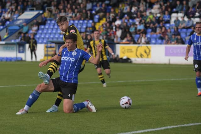 Action from Hebburn Town's FA Cup second qualifying round defeat at Chester (photo Tyler Lopes)