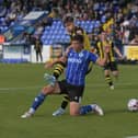 Action from Hebburn Town's FA Cup second qualifying round defeat at Chester (photo Tyler Lopes)