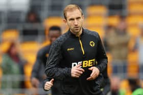 Craig Dawson of Wolverhampton Wanderers looks on during the warm up prior to the Premier League match between Wolverhampton Wanderers FC and Newcastle United FC at Molineux on September 15, 2024 in Wolverhampton, England. (Photo by Jack Thomas - WWFC/Wolves via Getty Images)