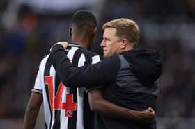 Eddie Howe has confirmed Alexander Isak was taken off with an eye issue against Wolves.