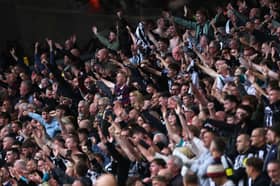 Newcastle United fans at Molineux on Sunday