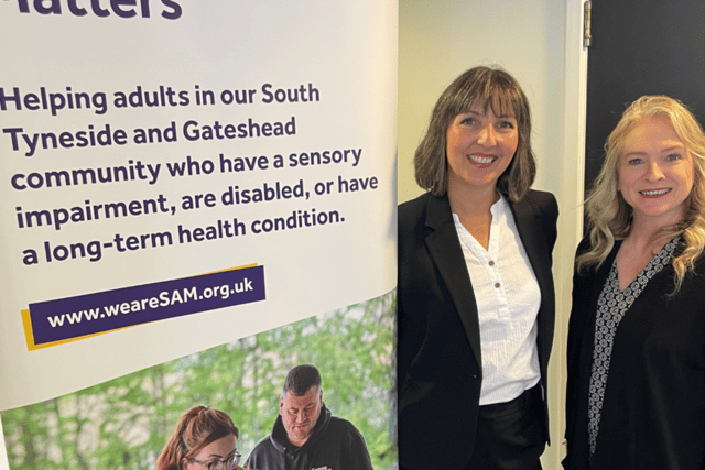From left: Sarah French, chief executive at SAM and Carol McAllister, operations manager at SAM.