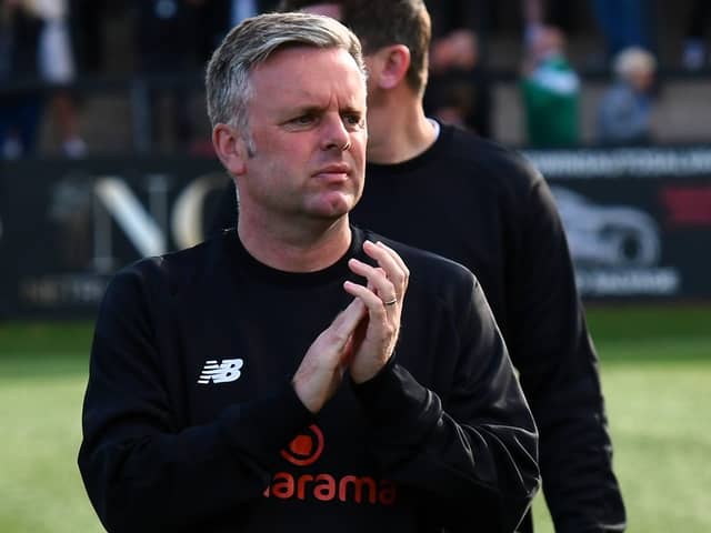 South Shields manager Elliott Dickman (photo Kevin Wilson)