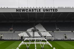 The East Stand at St James' Park now displays the Adidas logo. (Photo credit: Newcastle United)
