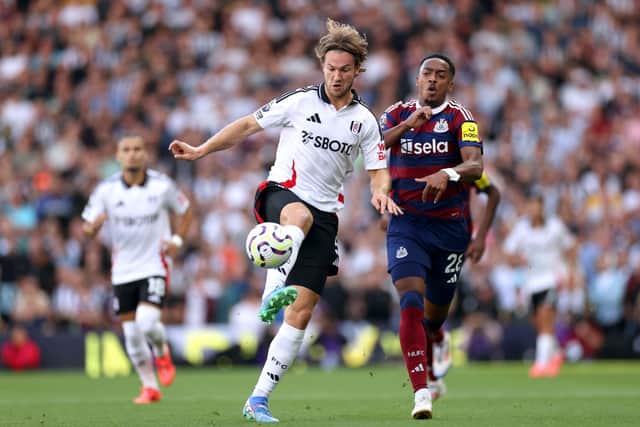 Joe Willock in action against Fulham.