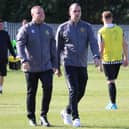 Boldon CA joint-manager Dan Crooks and player-coach Shaun Newbrook (photo Jess Kelly)