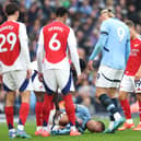 Rodri was forced off after 21 minutes with a suspected knee injury