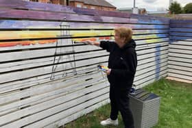 Sheila Graber has completed work on a mural at Haven Court, in South Shields.