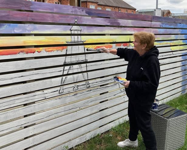 Sheila Graber has completed work on a mural at Haven Court, in South Shields.