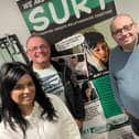 SURT's managing directors Claire Amans and Leanne Hansen with members of the Radio Shields team.