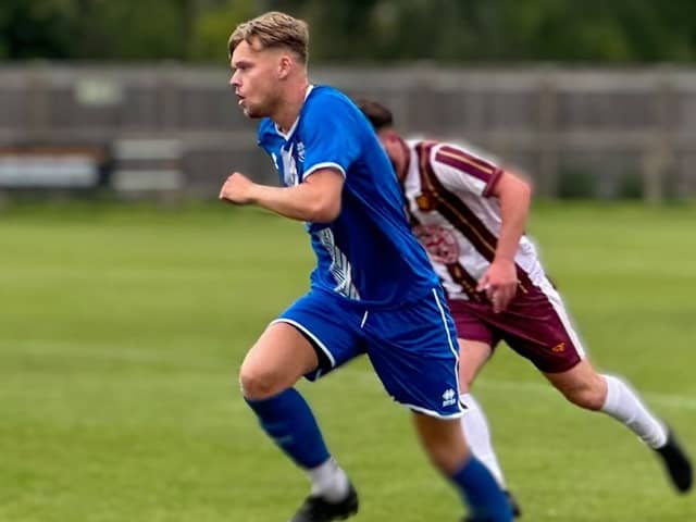 Jarrow in action against Seaham Red Star (photo Peter Franklin)