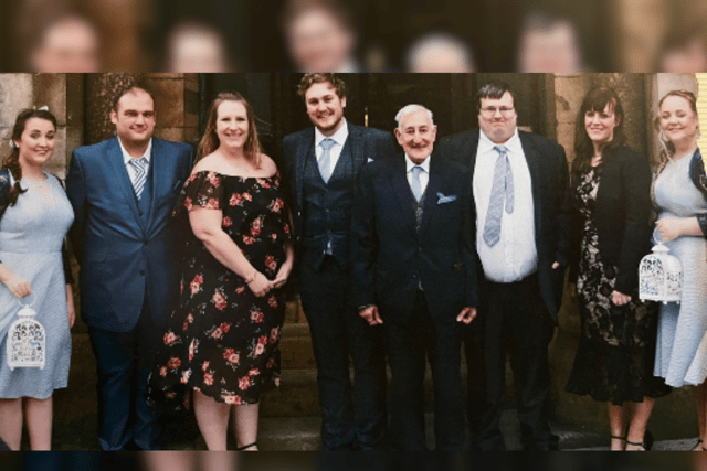 Tom with his grandchildren. He was also a great-grandfather.
