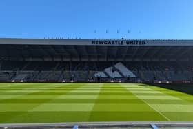 Newcastle United's St James' Park ahead of the Manchester City match. 