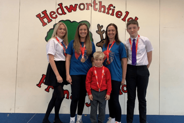 Hedworthfield Primary School have honoured a family after they raised more than £600 by taking on the 2024 Great North Run.