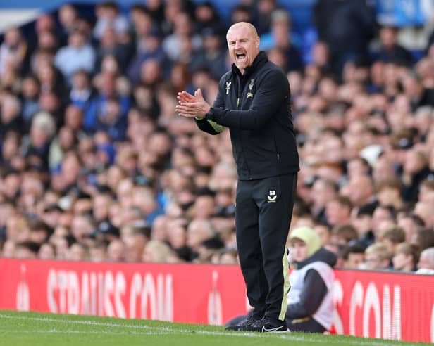 Everton manager Sean Dyche. The Toffees will be without Armando Broja for their clash with Newcastle United on Saturday.