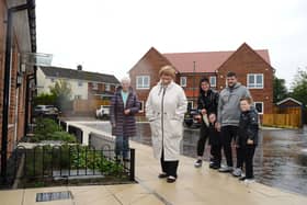 From left: Lilian Hamilton, Cllr Tracey Dixon, Amy Teasdale, Marcy-Clare Lennon, Christopher Lennon and Ollie Lennon.