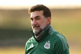 Yasir Al-Rumayyan, Governor of Saudi Arabia's Public Investment Fund looks across the practice range ahead of day one of the Alfred Dunhill Links Championship 2024 at Carnoustie Golf Links on October 03, 2024 in Carnoustie, Scotland. (Photo by Richard Heathcote/Getty Images)