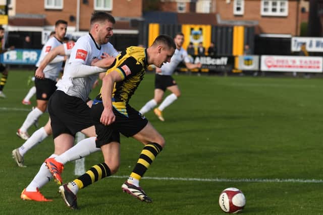 Hebburn Town fell to a home defeat against FC United of Manchester (photo Tyler Lopes)