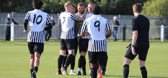 Boldon CA celebrate during their 5-2 home win against Darlington Town (photo Jess Kelly)