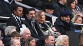 Newcastle United chairman Yasir Al-Rumayyan alongside former co-owners Amanda Staveley and Mehrdad Ghodoussi