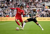 Liverpool defender Jarell Quansah in action against Newcastle United