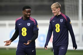 Newcastle United transfer target Marc Guehi and winger Anthony Gordon. 