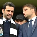 Mehrdad Ghodoussi (left) and Newcastle United board member Jamie Reuben