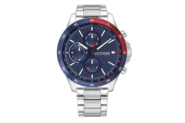 Tommy Hilfiger Analogue Multifunction Quartz Watch for Men in Navy