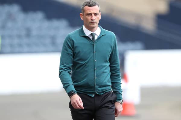 Jack Ross during his time as manager of Hibs.