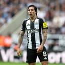 Sandro Tonali in action for Newcastle United. 