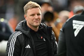 Newcastle United head coach Eddie Howe. Howe has been linked with becoming England's new permanent manager