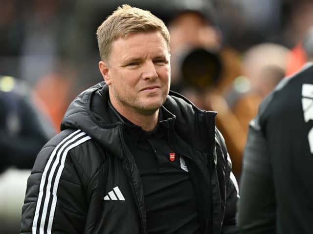 Newcastle United head coach Eddie Howe. Howe has been linked with becoming England's new permanent manager