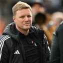 Newcastle United head coach Eddie Howe. Howe was linked with becoming England's new permanent manager