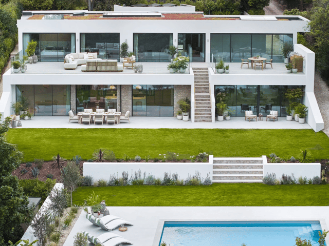 The Devon house has its own heated pool and gorgeous views