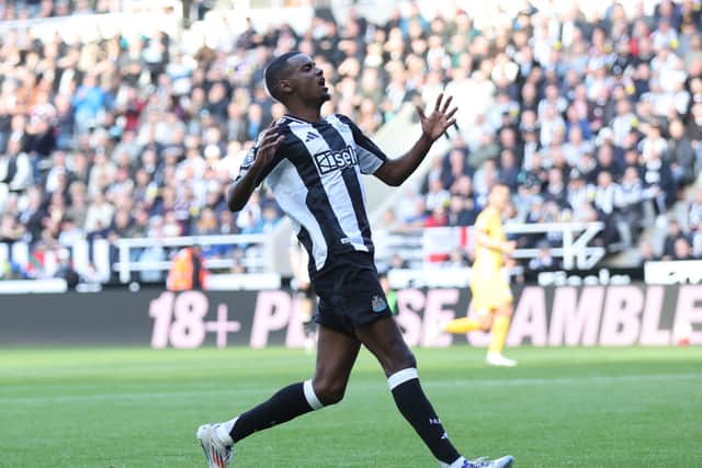 Alexander Isak cut a frustrated figure against Brighton on Saturday. 