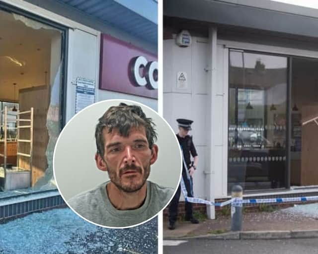 Owen Turner (inset) has been jailed for 9 break-ins to businesses across Blackpool