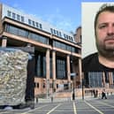 Gentian Celaj was behind the wheel of a Ford Cougar when he was caught with 2kg of cannabis in South Tyneside.