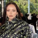 Jade Thirlwall attends the Off-White fashion show during the September 2024 New York Fashion Week on September 08, 2024 in New York City.