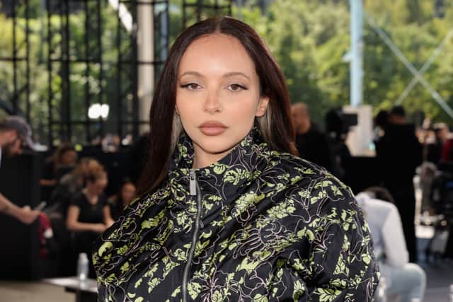 Jade Thirlwall attends the Off-White fashion show during the September 2024 New York Fashion Week on September 08, 2024 in New York City.