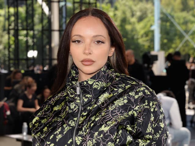 Jade Thirlwall attends the Off-White fashion show during the September 2024 New York Fashion Week on September 08, 2024 in New York City.
