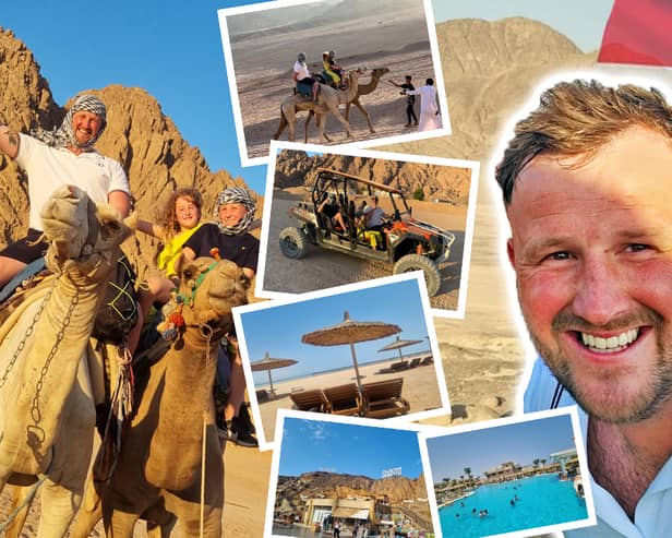 The joys of Sharm El Sheikh, Egypt, with Liam Kennedy and Tui. (pic by Dominic Scurr).