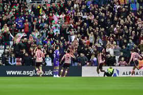 Jobe celebrates his goal against Oxford United