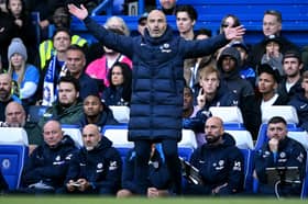 Chelsea head coach Enzo Maresca during the Blues' win over Newcastle United at Stamford Bridge