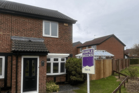 This two-bedroom home is on the market for an asking price of £174,950.