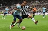Bryan Mbeumo in action for Brentford against Newcastle United